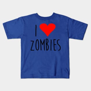 i love zombies! Kids T-Shirt